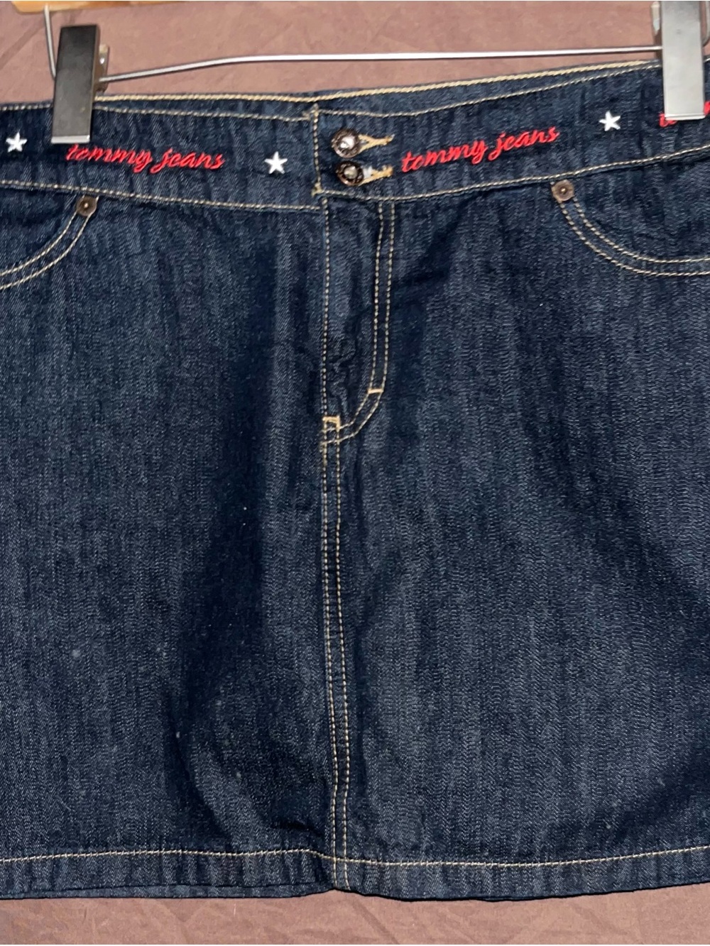 Tommy Hilfiger Dark Blue Denim Mini Skirt